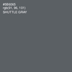 #5B6065 - Shuttle Gray Color Image